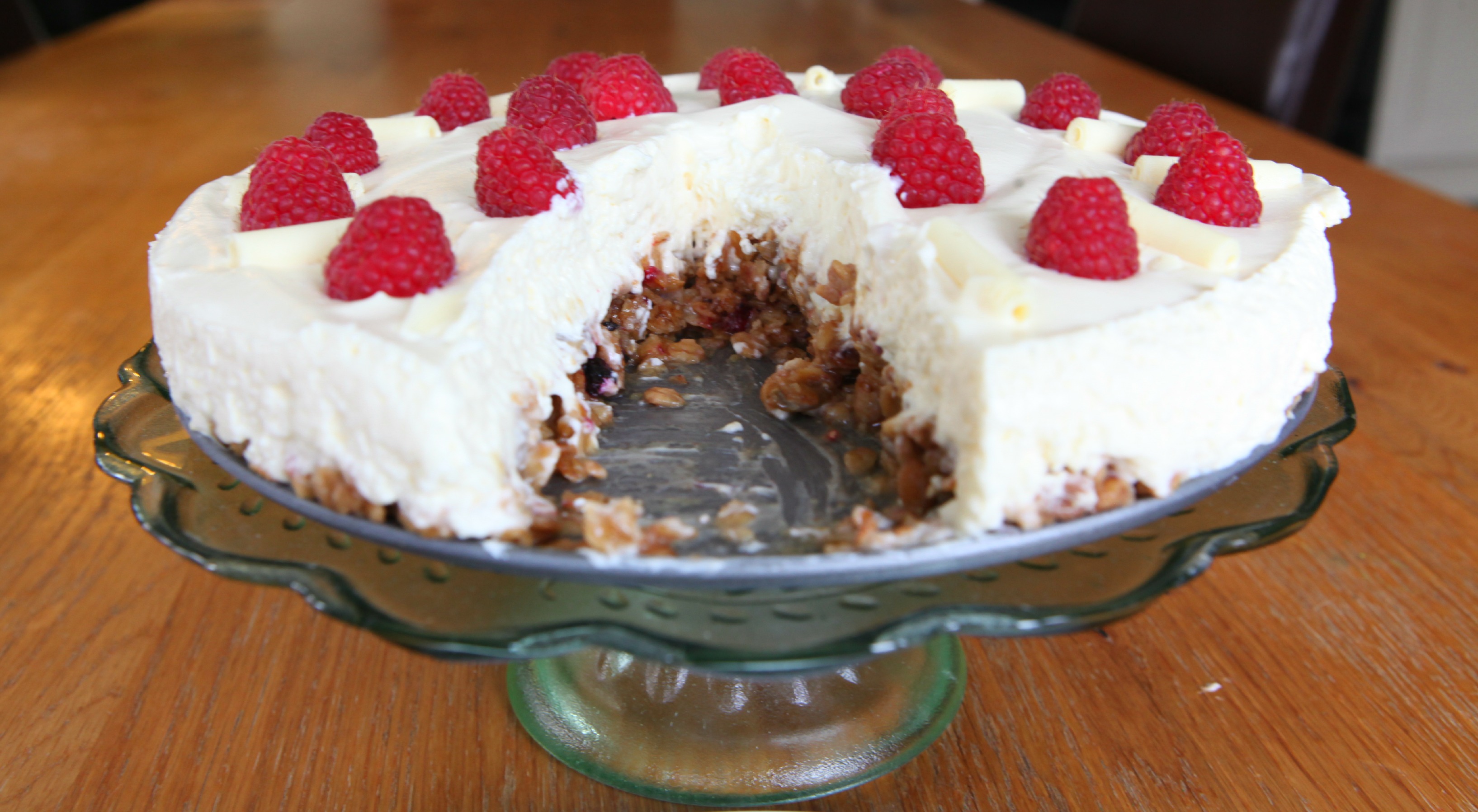 Lemon & Raspberry Yogurt & Granola Cheesecake mummy mishaps