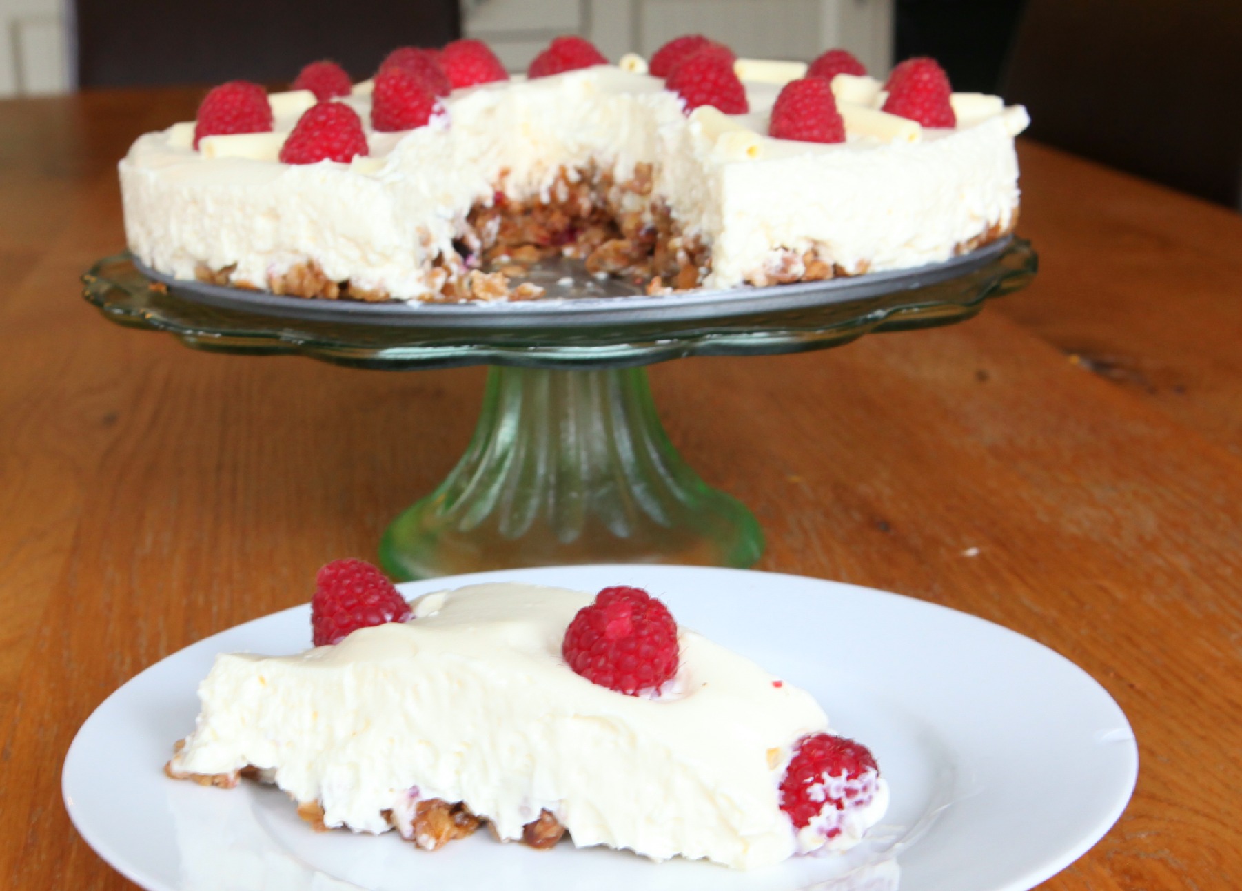 Lemon & Raspberry Yogurt & Granola Cheesecake mummy mishaps
