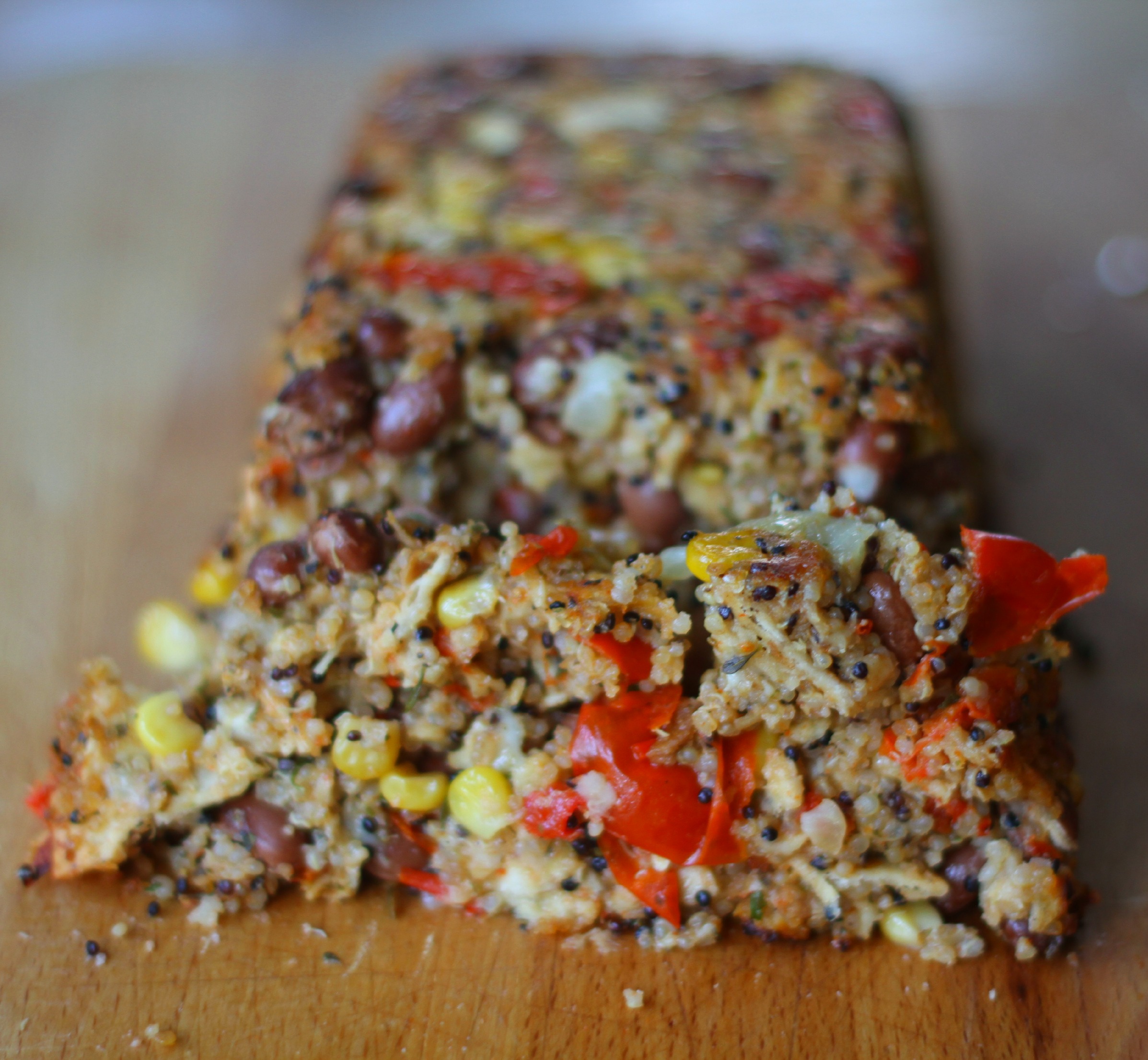 Spicy Vegetarian Meatloaf mummy mishaps