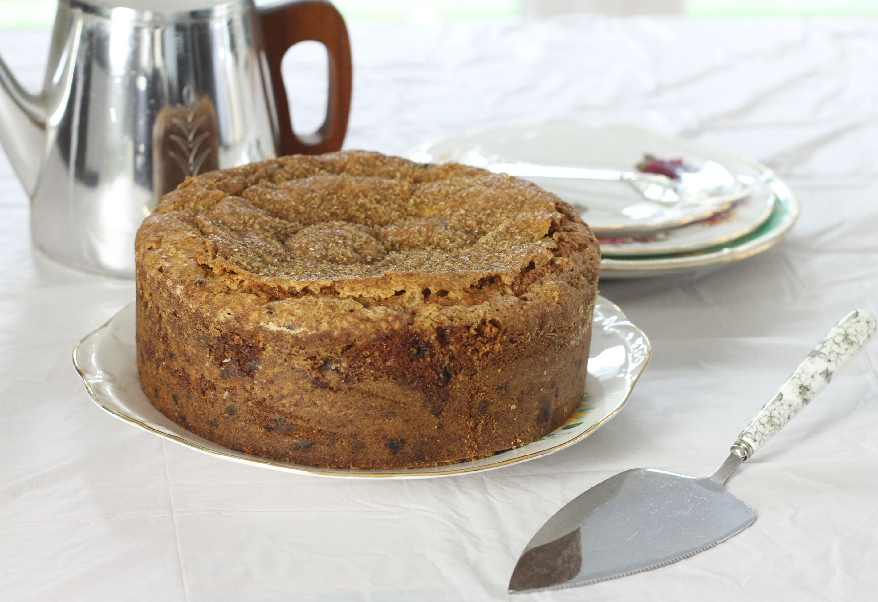 Farmhouse Fruit Cake with a Marzipan Layer Inside GBBOBloggers2015
