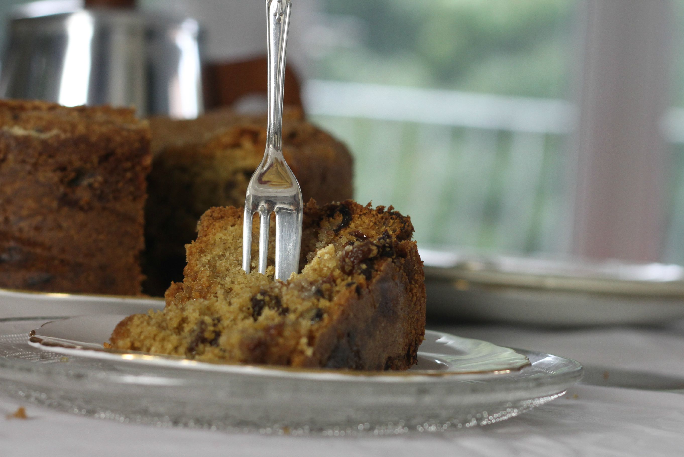 Farmhouse Fruit Cake with a Marzipan Layer Inside  Farmhouse Fruit Cake with a Marzipan Layer Inside